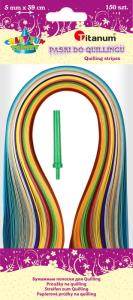 Quilling paski 5mm x 39cm mix kolorów + igła