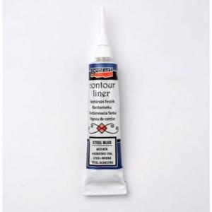 Konturówka metalik 20ml stalowy niebieski