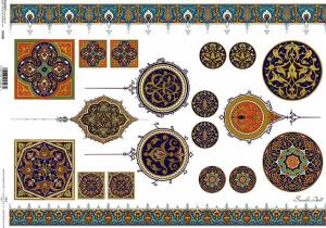 Papier klasyczny A3 wzór indyjski 0300