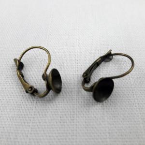 Metalowa baza na kolczyki antyczne 20 sztuk