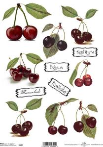 Papier ryżowy A4 R0127 czereśnie