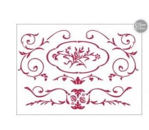 Szablon 44x60cm tekstura