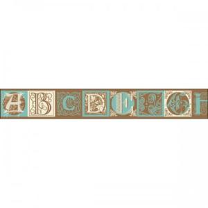 Taśma papierowa 2cmx10m - litery