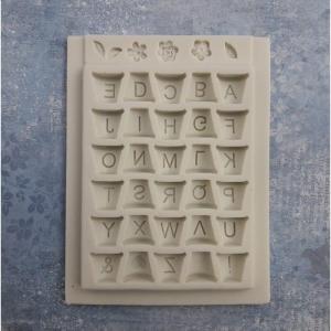 Foremka silikonowa alfabet garden 9,5x13cm