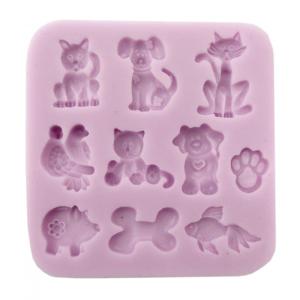 Foremka silikonowa zwierzęta domowe 8x8cm