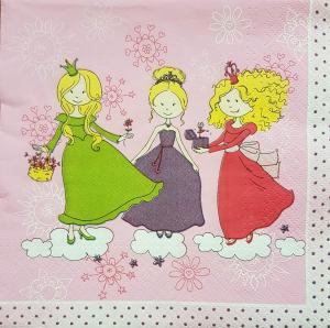 Serwetka TETE 1 sztuka księżniczki