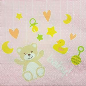 Serwetka PAW 1 sztuka baby dziewczynka