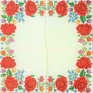 Serwetka Maki 1 sztuka Kwiaty