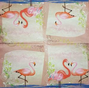Serwetka Maki 1 sztuka flamingi