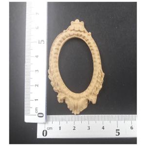 Masa drzewna - ramka owalna 7x4cm