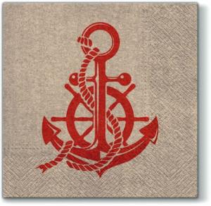 Serwetka PAW 1 sztuka bibuła recyklingowa - kotwica