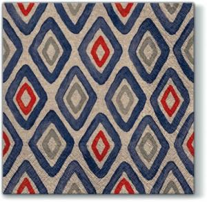 Serwetka PAW 1 sztuka bibuła recyklingowa - romby