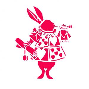 Szablon Alice - królik 10x15cm