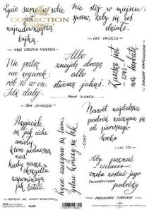 Papier ryżowy A4 R1607 sentencje