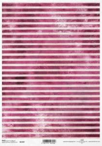 Papier ryżowy A4 R1597 pasy czewone