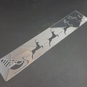 Szablon H09 8x40cm BN sanie z reniferami