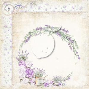 Papier scrap 30,5x30,5cm 1 kartka My sweet provence 01