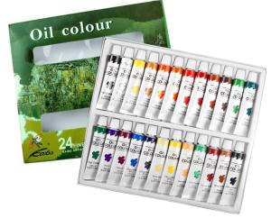 Zestaw farb olejnych 24x12ml Kaibo