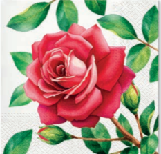 Serwetka TETE 1 sztuka - duża róża