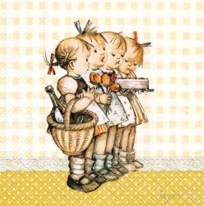 Serwetka Ambiente 33x33 1 sztuka - Dzieci z Bullerbyn