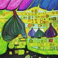 Serwetka STEWO 1 sztuka - Hunderwasser II