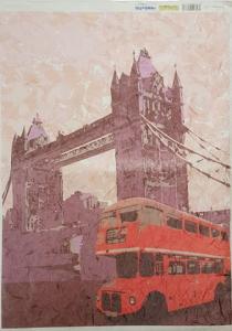 Papier ryżowy 33x48cm RENK125 Londyn