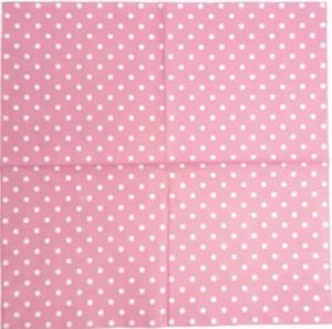 Serwetka PAW 1 sztuka -  Groszki na różowym tle