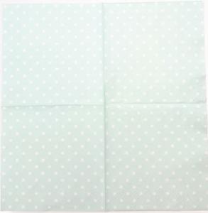 Serwetka PAW 1 sztuka -  Groszki na miętowym tle