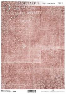 Papier ryżowy A4 R1426 tapeta brązowa - strzelec