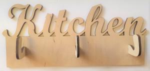 Drewno wieszak kitchen