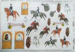 Papier soft 25x35cm wyścigi konne 048