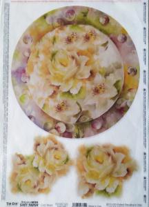 Papier soft 25x35cm róże 522