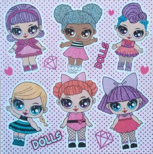 Serwetka Maki 1 sztuka Dolls laleczki