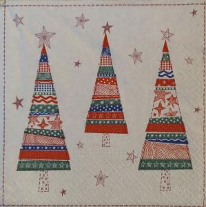 Serwetka PAW 1 sztuka bibuła recyklingowa BN trzy choinki