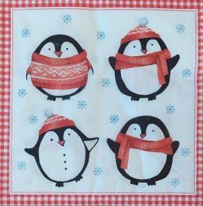 Serwetka PAW 1 sztuka BN cztery pingwiny