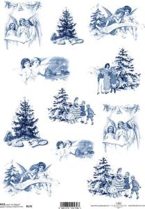 Papier ryżowy A4 R0179 BN blue