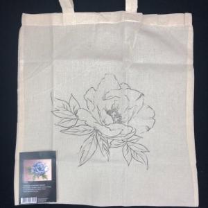 Ekotorba płótno 38x42cm nadruk - kwiat