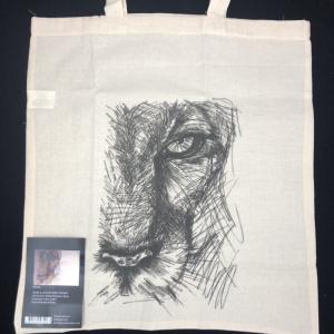 Ekotorba płótno 38x42cm nadruk - lew