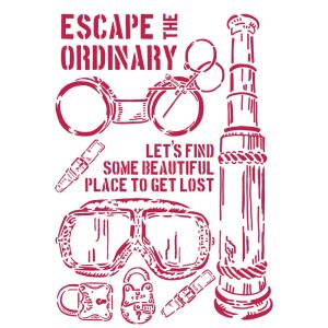 Szablon 21x30cm Lady Vagabond escape