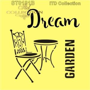 Szablon 16x16cm ST0181B dream garden