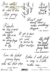 Papier ryżowy A4 R1608 sentencje po angielsku