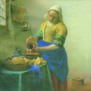 Serwetka IHR 1 sztuka The Milkmaid Mleczarka J.Vermeer