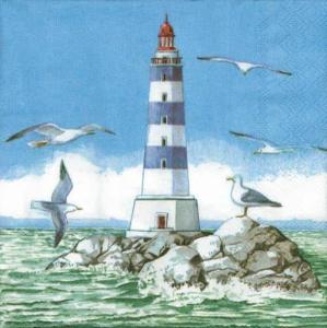 Serwetka Ambiente 1 sztuka Marine Lighthouse
