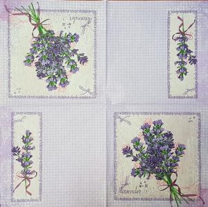 Serwetka Maki 1 sztuka Lavenda bukiet