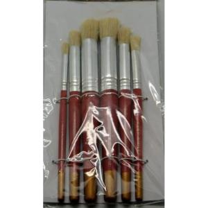 Pędzle do szablonów 6sztuk