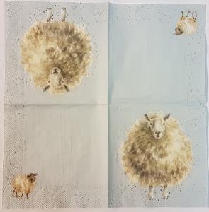 Serwetka Wrendale 1 sztuka Coctail Owieczka