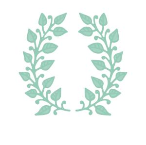 Wykrojnik Liście 2sztuki 7,9x7,6cm