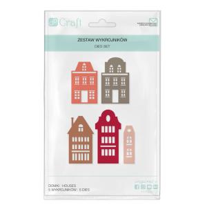 Wykrojnik zestaw domki 5sztuk