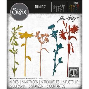 Wykrojnik Sizzix zestaw Thinlist Wildflower 5sztuk