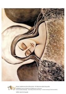 Papier ryżowy A4 Anioł w brązach A4R41